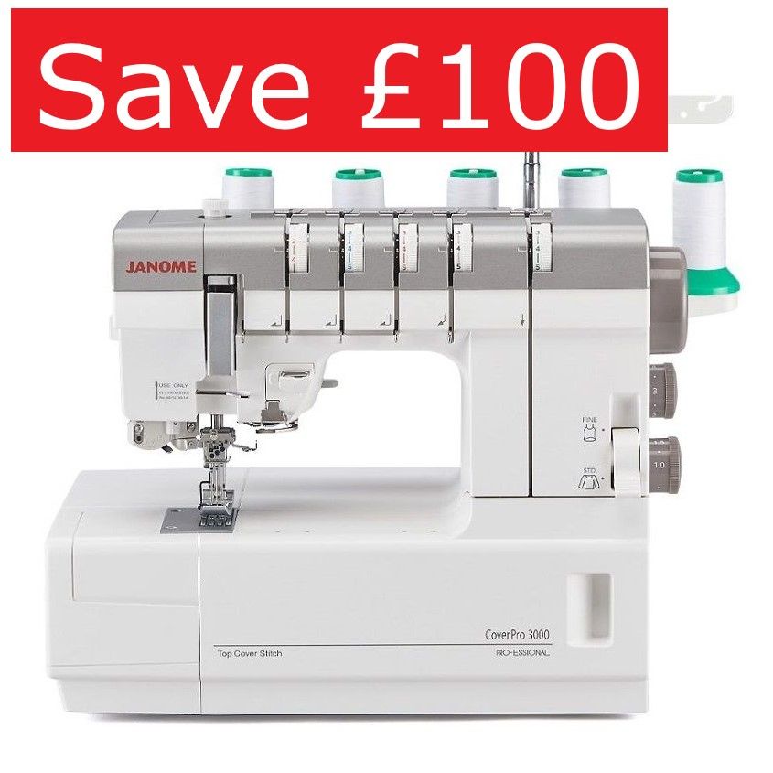 Janome CoverPro 3000 Professional coverstitch - save £100 (usual price £999