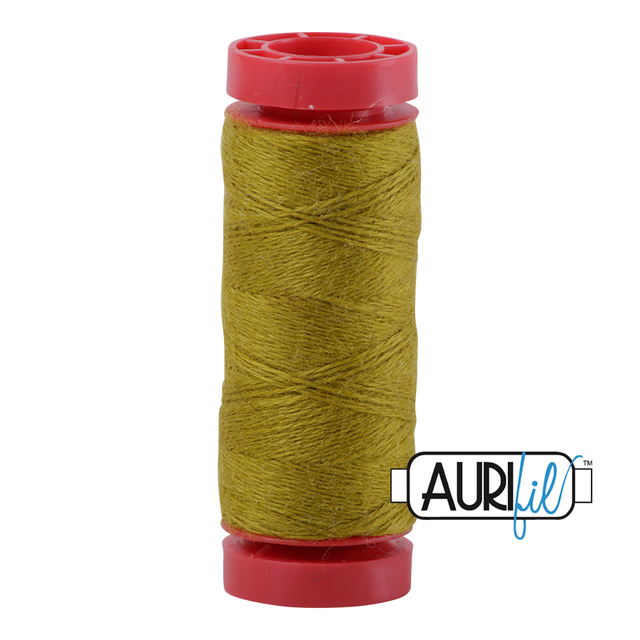 Aurifil Wool 12wt - 8965 Electric Lime - 50 metres