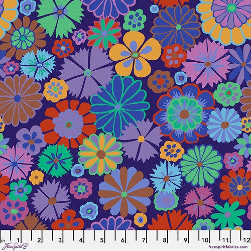 *COMING SOON - NOT YET AVAILABLE TO PURCHASE* - Folk Flower - Purple - PWGP204.PURPLE - Kaffe Fassett Collective