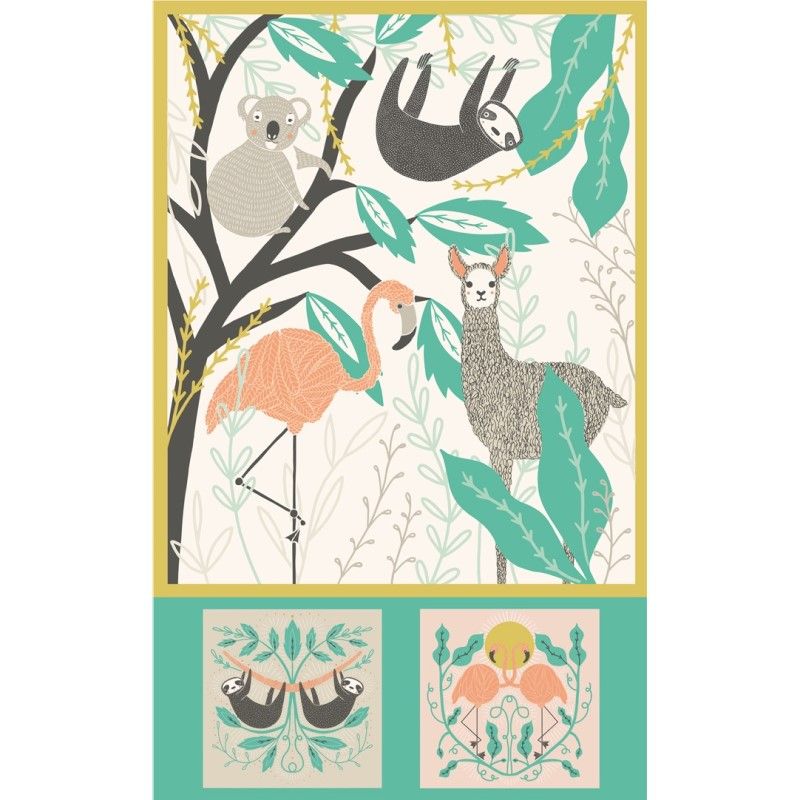 Moda - Zoology - Baby Blanket Panel - 48301 11