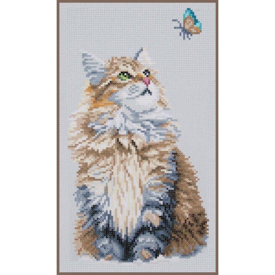 Diamond Painting kit - Forest Cat (Vervaco / LanArte)