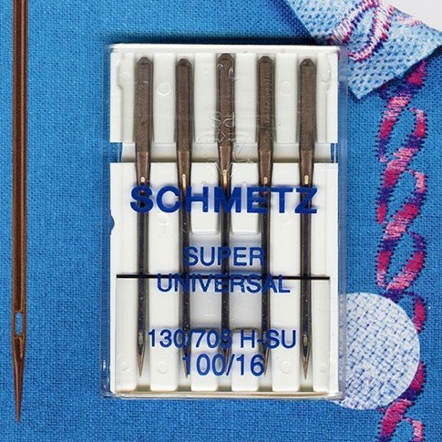 <!--015-->Super Universal Needles - Size 100/16 - Pack of 5 - Schmetz