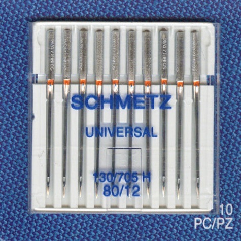 Universal Needles - Size 80/12 - Pack of 10 - Schmetz