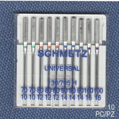 Universal Needles - Mixed Size Pack Large, 70 - 100 - Pack of 5 - Schmetz