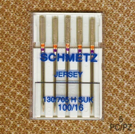 Jersey / Ball Point Needles - Size 100/16 - Pack of 5 - Schmetz