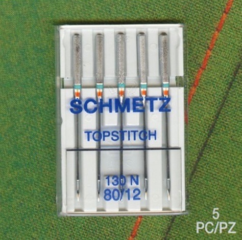 <!--028-->Topstitch Needles - Size 80/12 - Pack of 5 - Schmetz