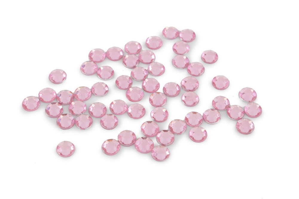 Acrylic Stones - Glue-On - Round - 7mm - Pink - Trimits (B6014/6) AVAILABLE