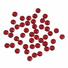 Acrylic Stones - Glue-On - Round - 5mm - Red - Trimits (B6013/8) AVAILABLE WHILST STOCKS LAST