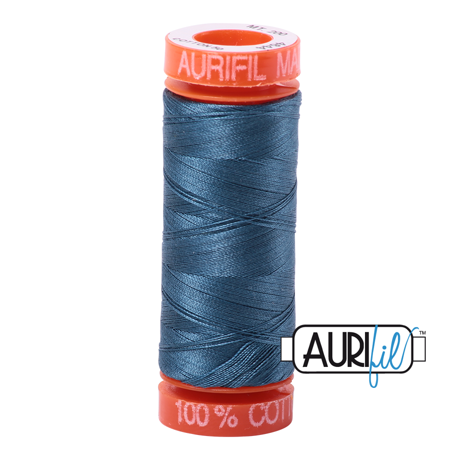 Aurifil Cotton 50wt - 4644 Smoke Blue - 200 metres