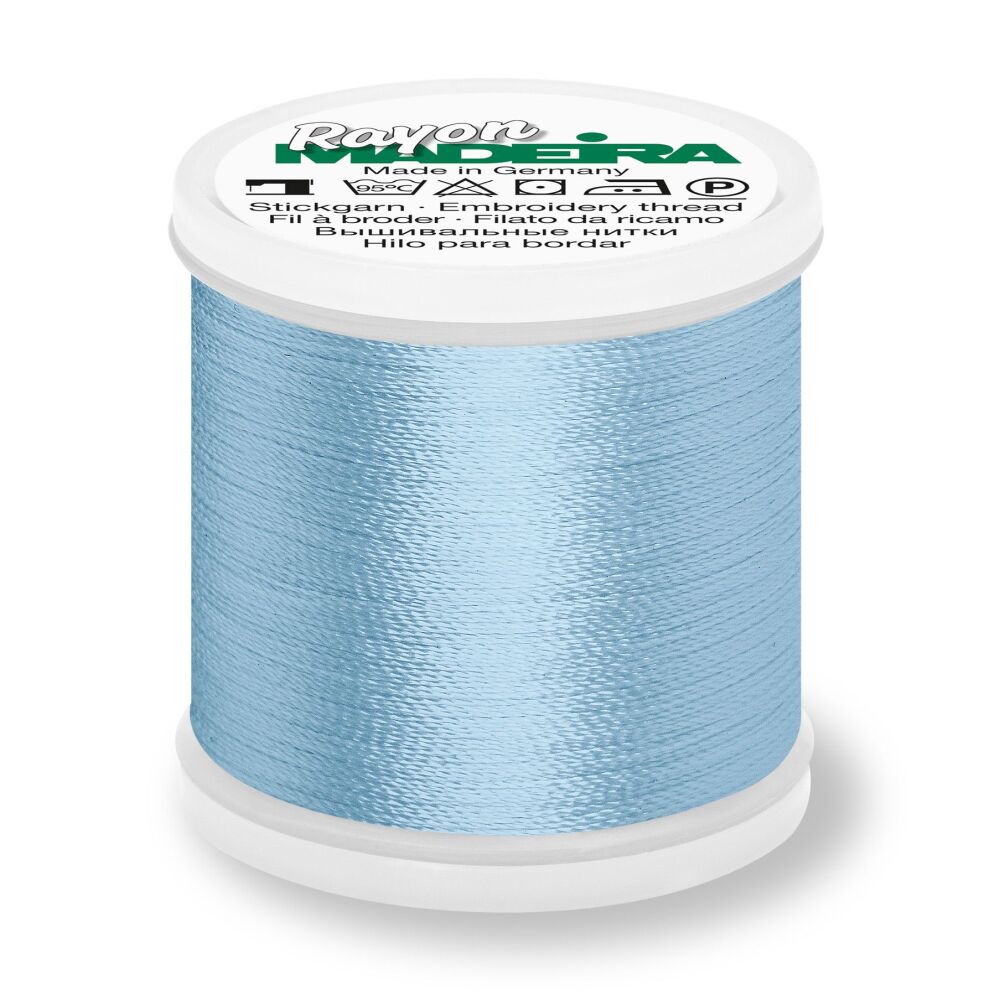 Madeira Rayon No.40 - 1075 Baby Blue - 200 metres