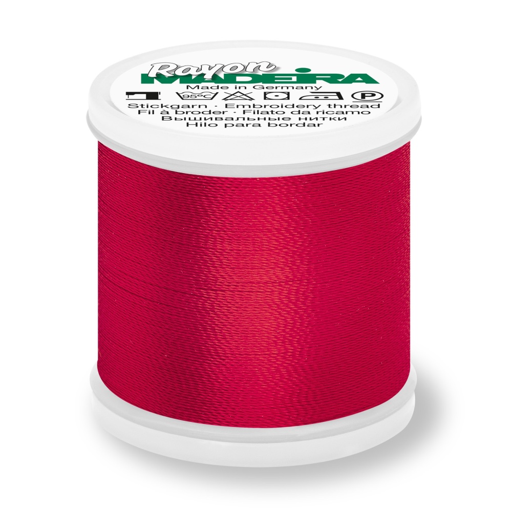 Madeira Rayon No.40 - 1184 Scarlet Rose - 200 metres