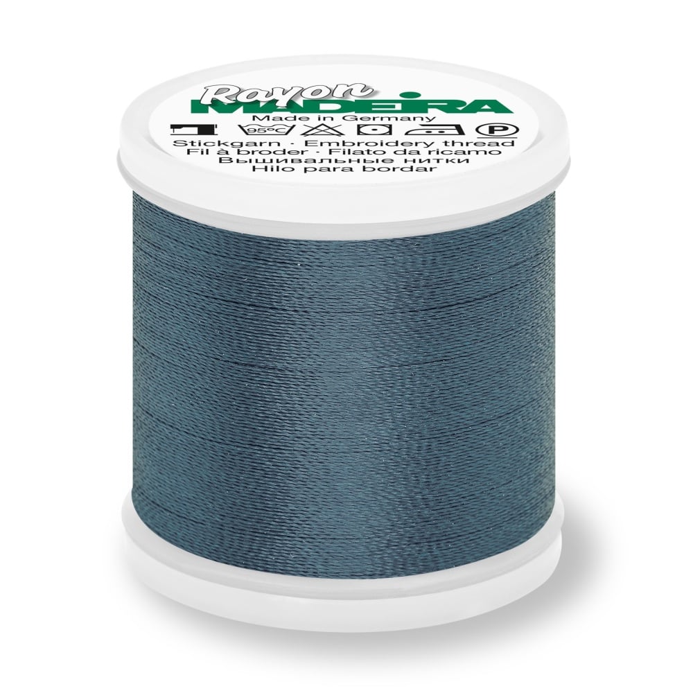 Madeira Rayon No.40 - 1160 Antique Blue - 200 metres