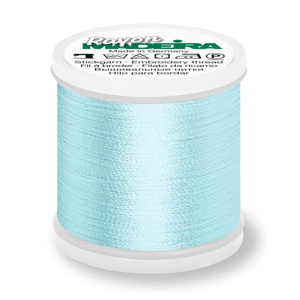 Madeira Rayon No.40 - 1132 Clear Blue - 200 metres