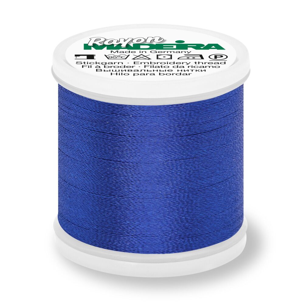 Madeira Rayon No.40 - 1134 Royal Blue - 200 metres