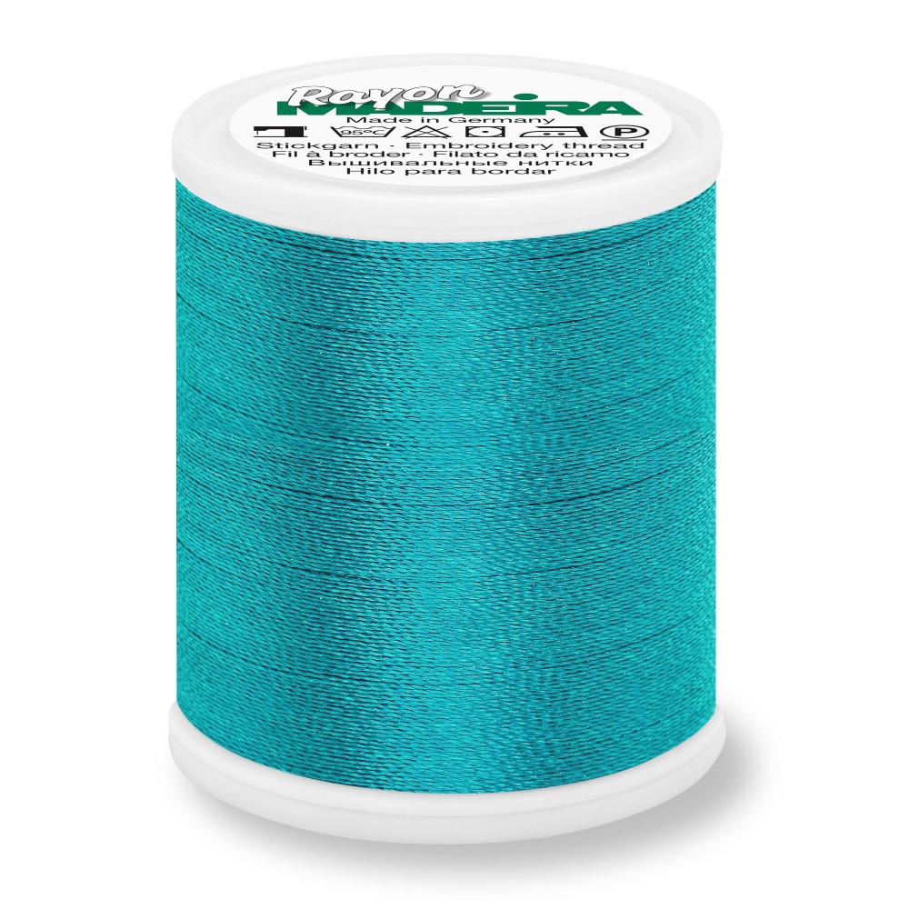 Madeira Rayon No.40 - 1295 Cyan - 1000 metres