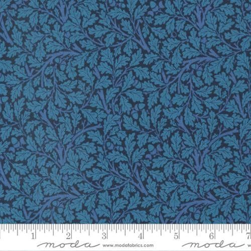 Last Fat Quarter - Morris Meadow by Barbara Brackman - Acorn - No. 8376 15 (Kelmscott Blue) - Moda Fabrics (2 available)