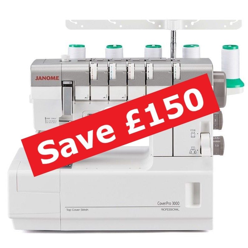 Janome CoverPro 3000 Professional coverstitch - save £150 (usual price £999)