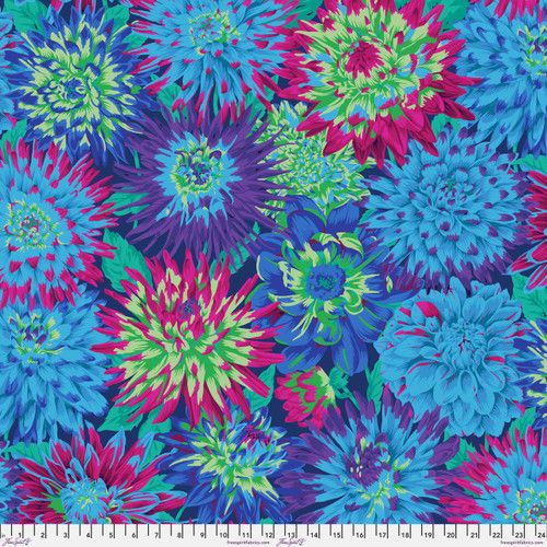 Cactus Flower - Blue - PWPJ054.BLUEX - Kaffe Fassett Collective