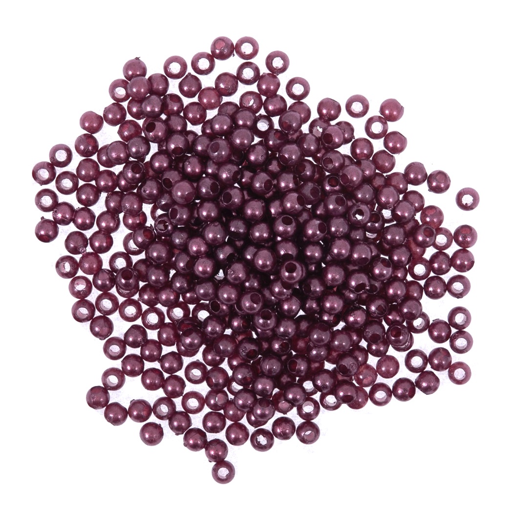 Pearl Beads - 3mm - Purple - Pack of 125 (approx) - Trimits (203/29)