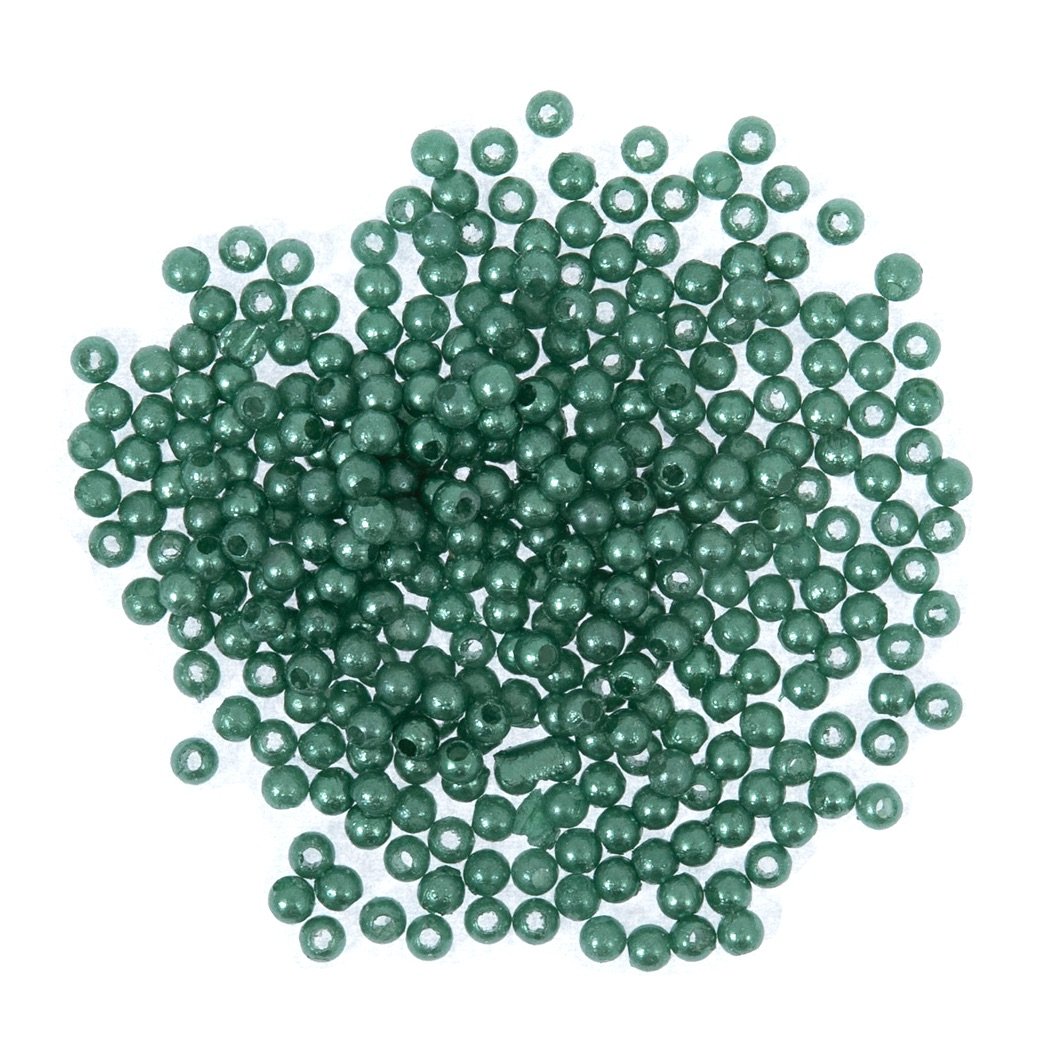 Pearl Beads - 6mm - Green - Pack of 20 (approx) - Trimits (206/04)