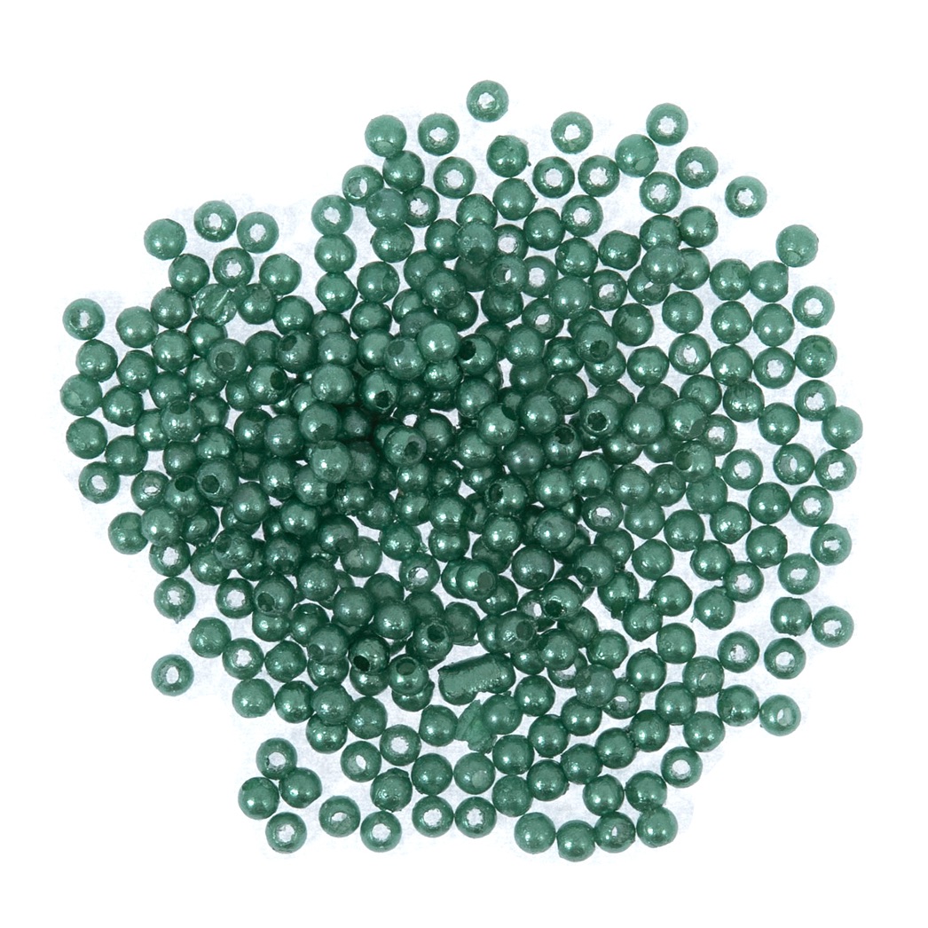 Pearl Beads - 3mm - Green - Pack of 125 (approx) - Trimits (203/04)