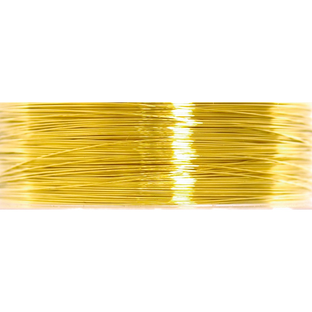 Beading Wire - 34 Gauge - Gold - 21.9 metres - Trimits (CF01/55402)
