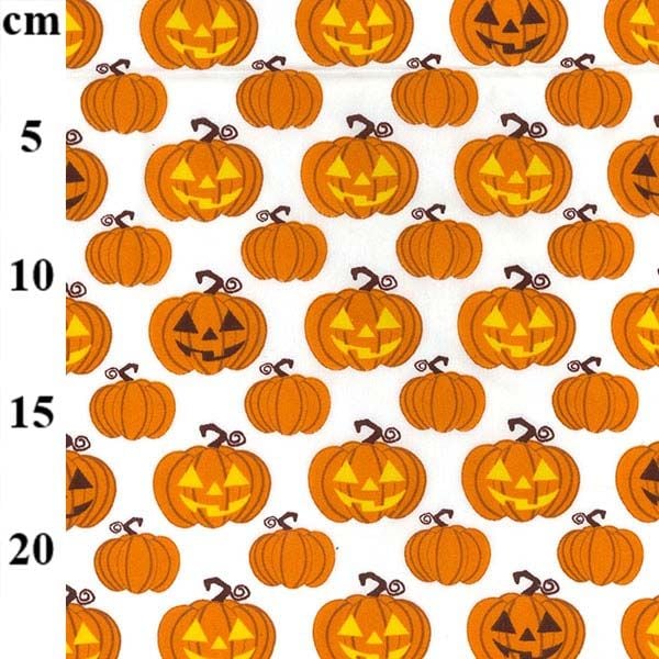 Poly Cotton Blend - Halloween - Pumpkins - No. TC0071