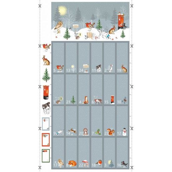 Winter Moon - Advent Panel - 81400-101 - Nutex Fabrics