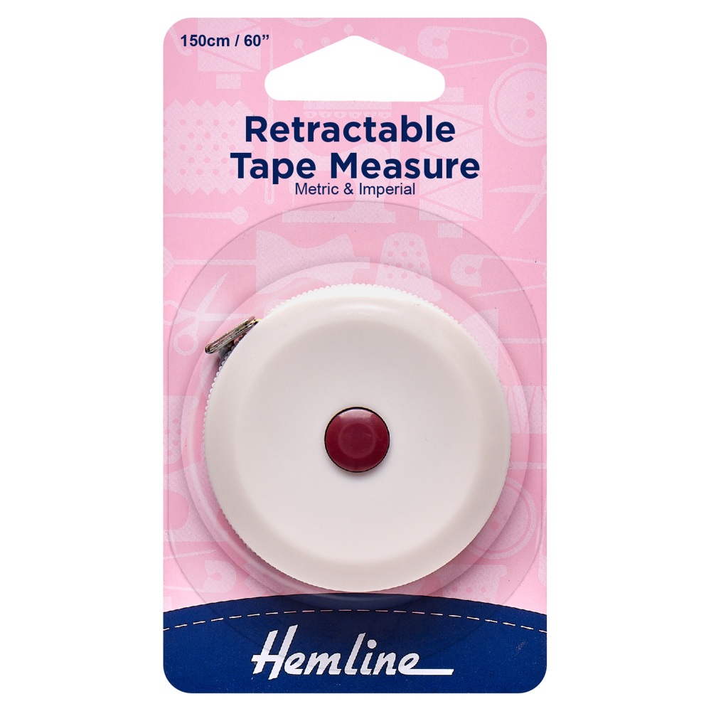 Tape Measure - Retractable - 150cm / 60” - Hemline (H253)