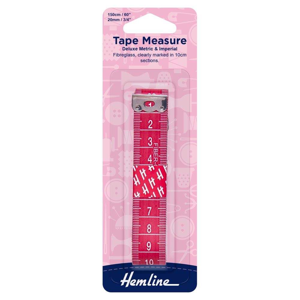 Tape Measure - Deluxe - 150cm / 60” - Hemline (H255)