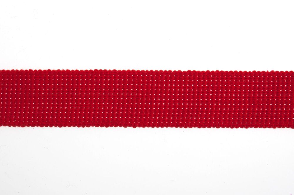 Webbing - Cotton Acrylic - 40mm - Red - Essential Trimmings (ET618/RED)