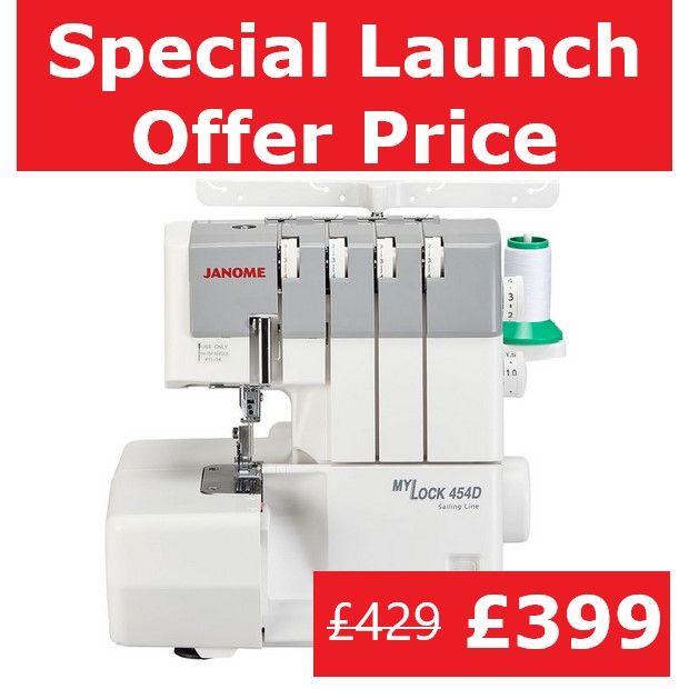 NEW! Janome MyLock 454D overlocker -Launch Offer price £399 (usual price £429)