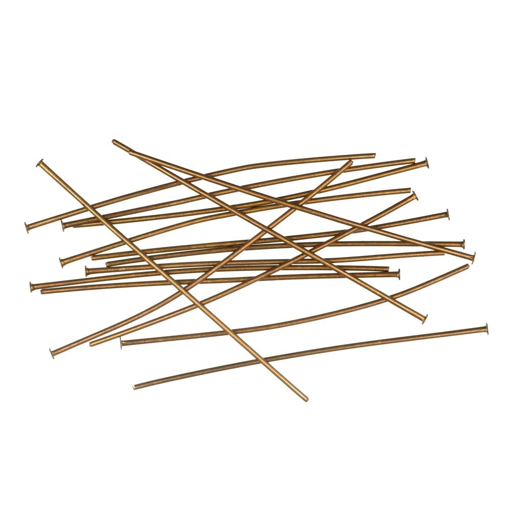 REDUCED TO CLEAR - Head Pins - Antique - 50mm - Trimits (255/44)