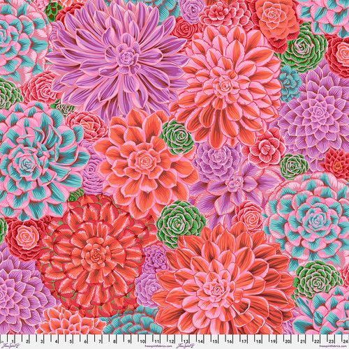 House Leeks - Pink - PWPJ113.PINK - Kaffe Fassett Collective