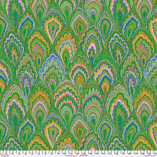 Marble Scallops - Green - PWGP207.GREEN - Kaffe Fassett Collective