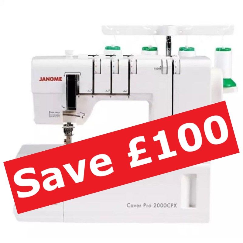 Janome CoverPro 2000CPX Coverstitch - save £100 (usual price £649)