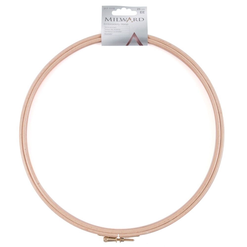 <!-- 035 -->Wooden Embroidery Hoop - 10 inch - Milward (2171116)