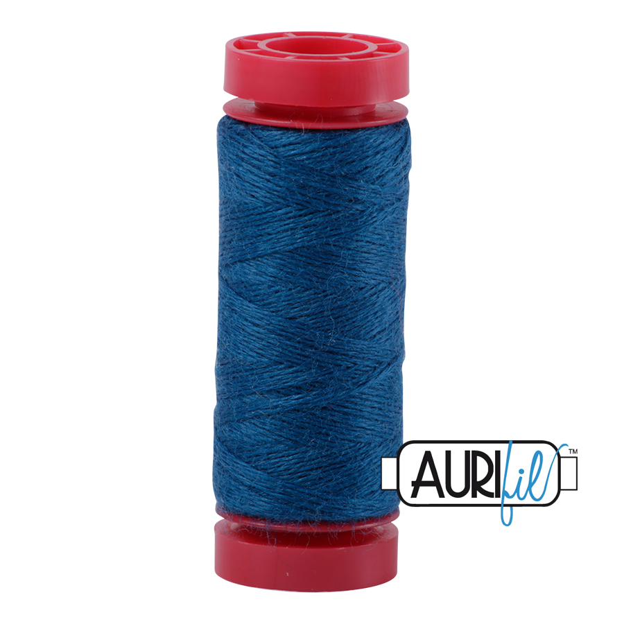 Aurifil Wool 12wt - 8735 Deep Teal - 50 metres