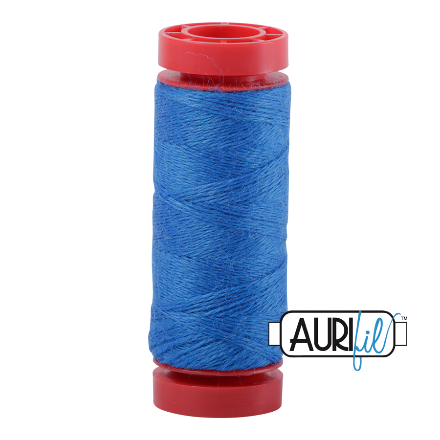 Aurifil Wool 12wt - 8740 Bright Blue - 50 metres