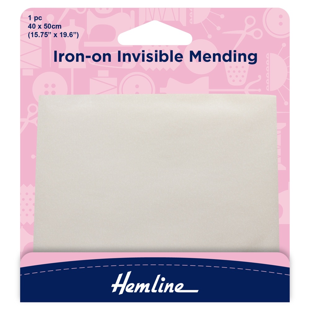 Iron-On Invisible Mending - 40cm x 50cm - Hemline (H699.1)
