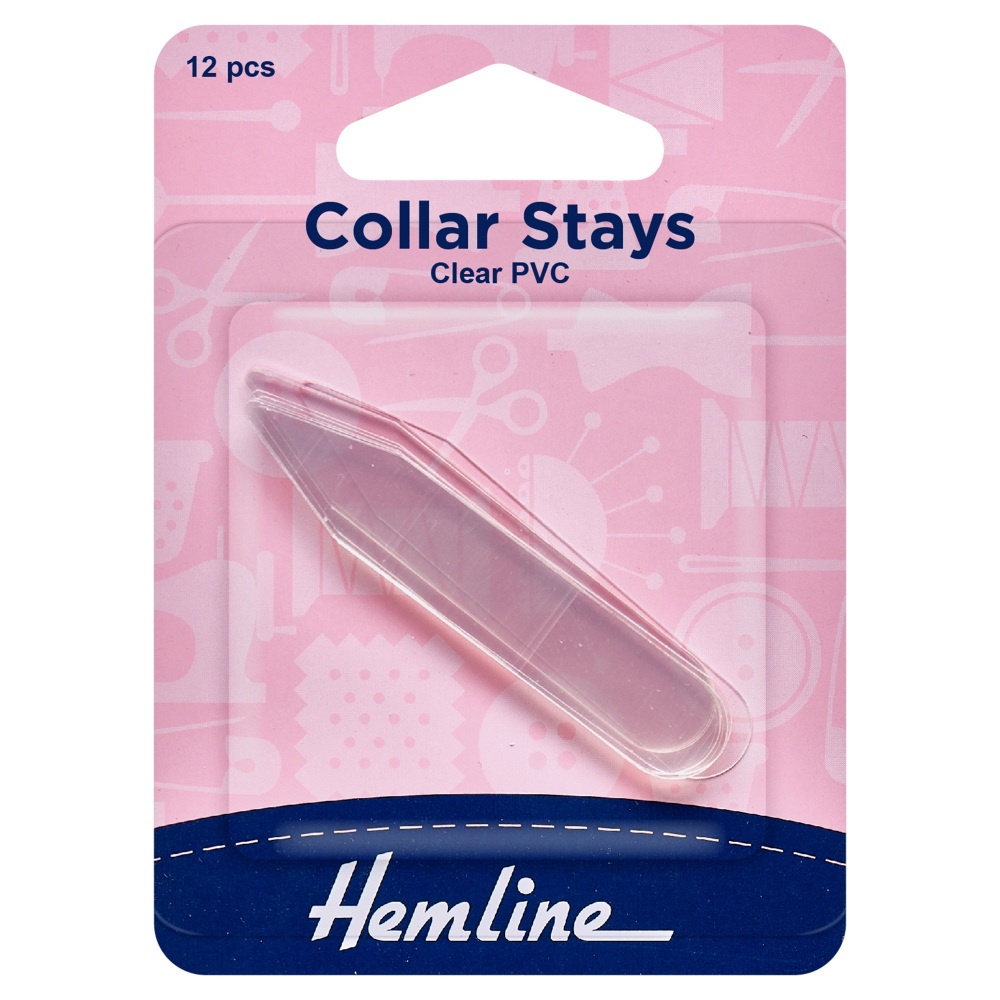 REDUCED TO CLEAR - Collar Stays - 12 Pieces - Hemline (H894)