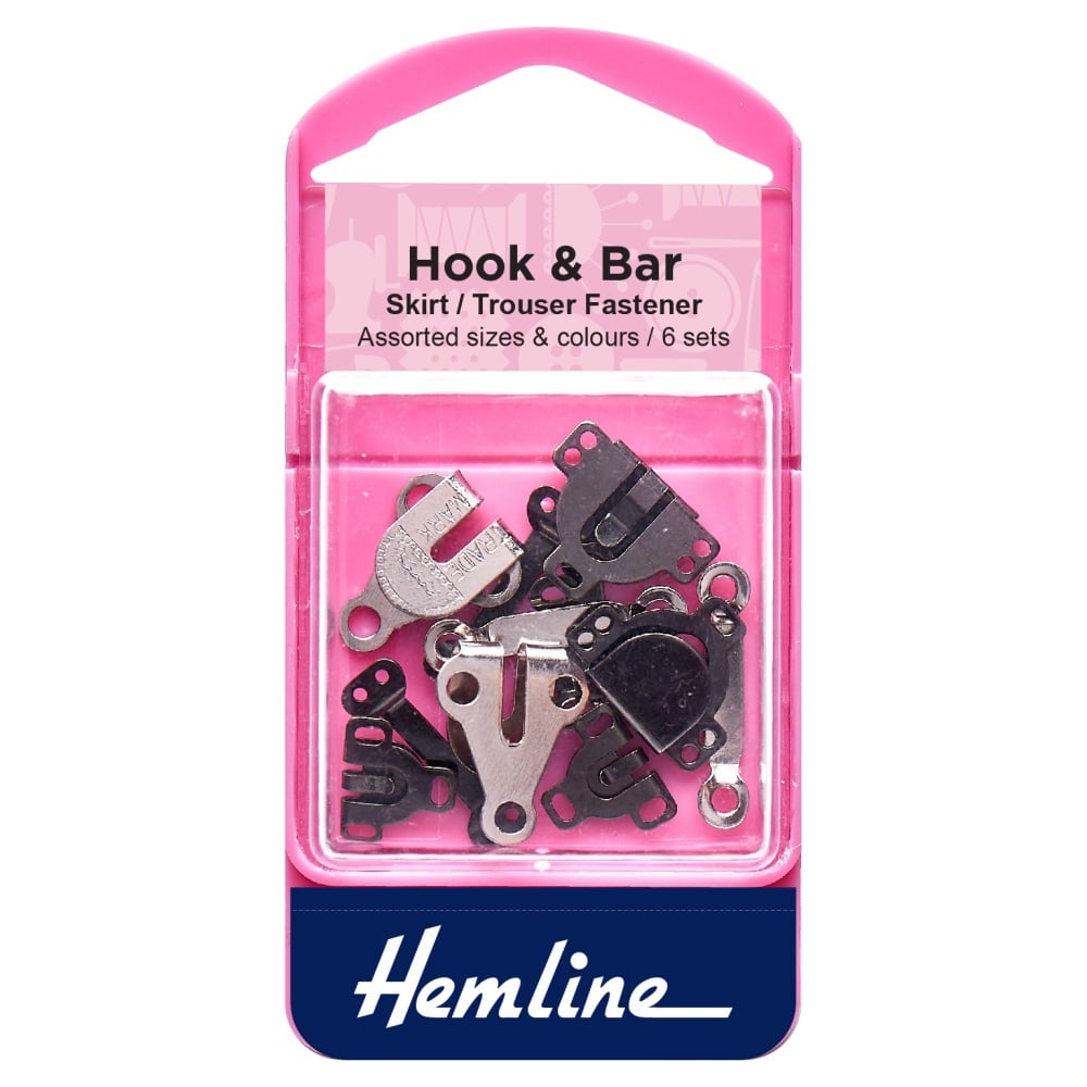 Hooks & Bars - Assorted Sizes & Colours - Hemline (H430.A)