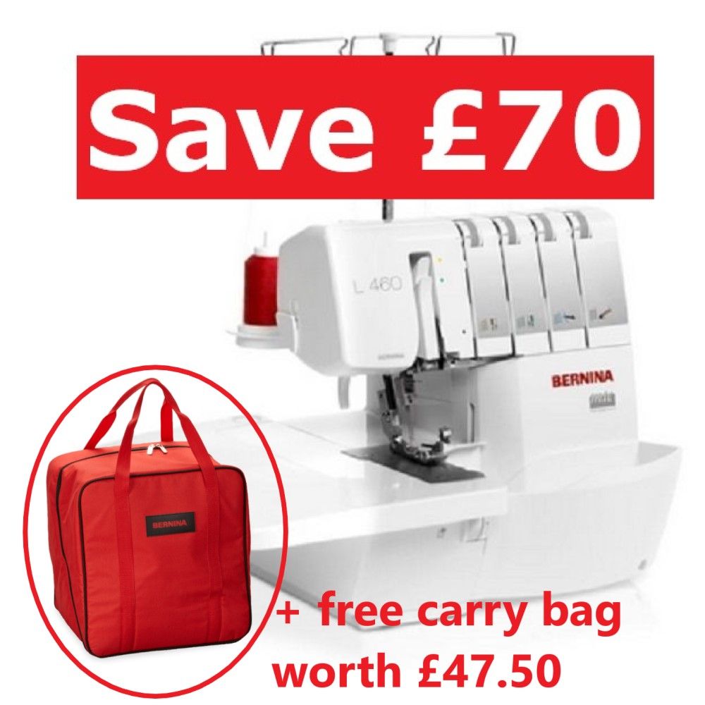 Bernina L460 overlocker - save £70 + free carry bag worth £47.50