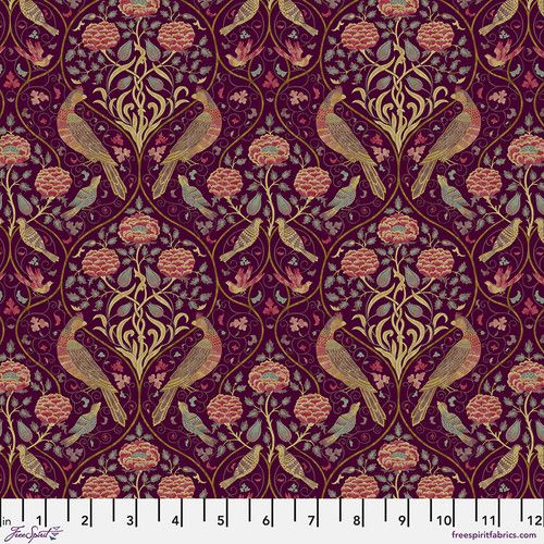 Morris & Co - Red House - Small Seasons by May (Mulberry) - PWWM126.MULBERRY