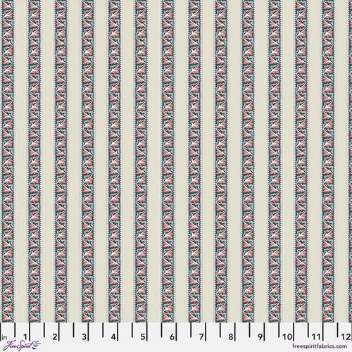 Morris & Co - Red House - Red Car Stripe (River) - PWWM123.RIVER
