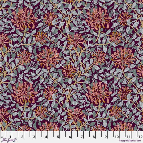 Morris & Co - Red House - Small Honeysuckle (Mulberry) - PWWM120.MULBERRY