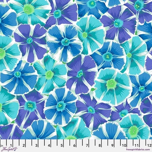 Pinwheels - Blue - PWPJ117.BLUE - Kaffe Fassett Collective - Last Fat Quarter