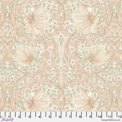 Last Fat Quarter - Morris & Co - Small Pimpernel (Blush) - PWWM079.BLUSH - 