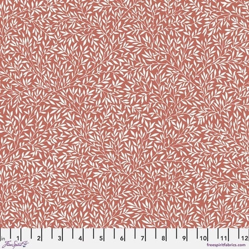 Last Fat Quarter - Morris & Co - Leicester - Small Standen Lily (Red) - PWWM085.RED - Free Spirit (2 available)