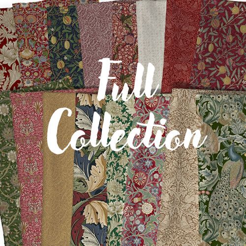 Morris & Co - The Oxford Holiday Collection - Fat Quarter Bundle - Full Collection (16 Fat Quarters) - Free Spirit Fabrics